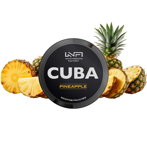 SNUSURI - Cuba Black Pineapple – Aromă tropicală de ananas, 20 plicuri, 20 mg/plic