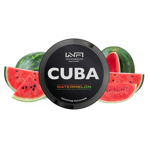 SNUSURI - Cuba Black Watermelon – Aromă dulce și proaspătă de pepene verde, 20 plicuri, 20 mg/plic