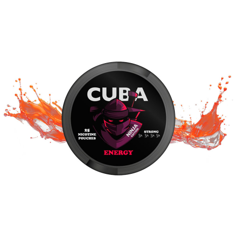 SNUSURI - Pouch Nicotina Snus Cuba Ninja Energy 38.4mg/g (20mg/pouch)
