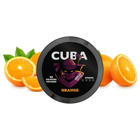 SNUSURI - Pouch Nicotina Snus Cuba Ninja Orange 38.4mg/g (20mg/pouch)
