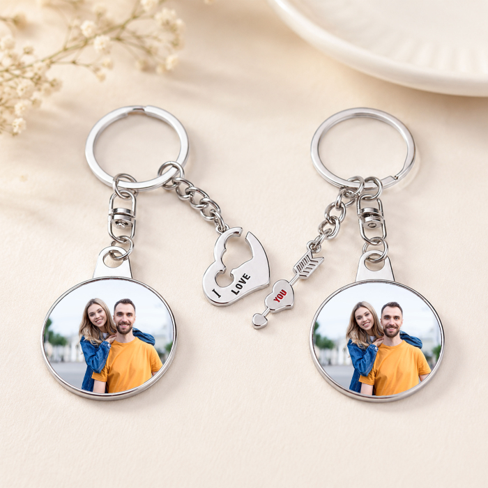 Breloc de Cuplu Personalizat - Foto Cadou [2]