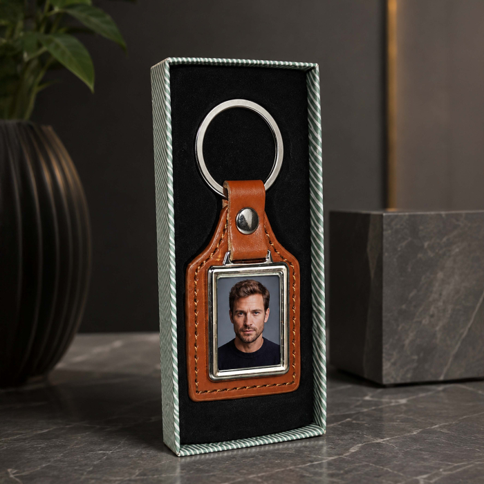 Breloc din Piele Personalizat – Foto Cadou [3]