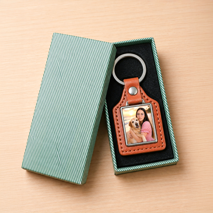 Breloc din Piele Personalizat – Foto Cadou [2]