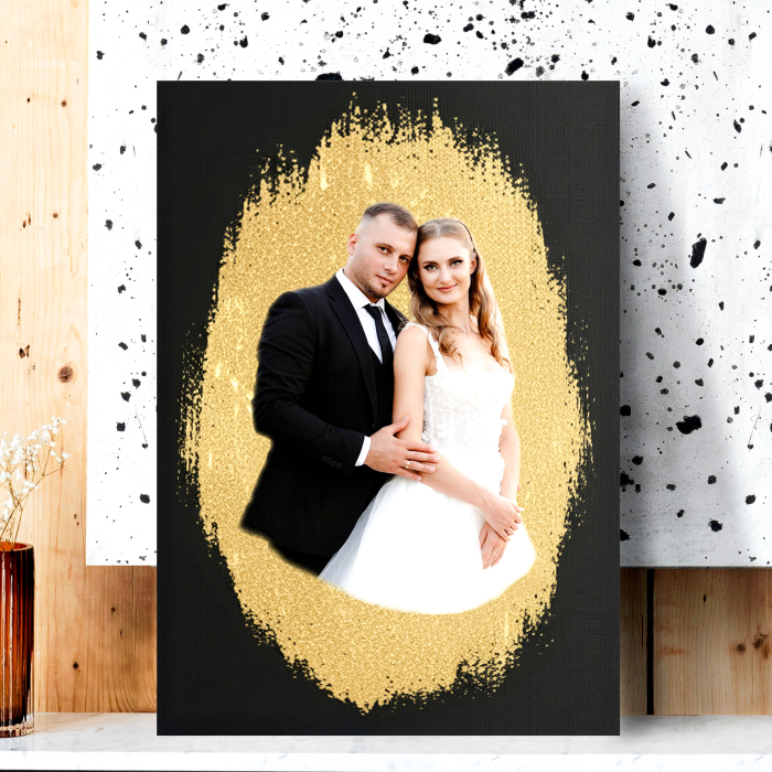 Tablou canvas cu foiță de aur – model personalizat [3]