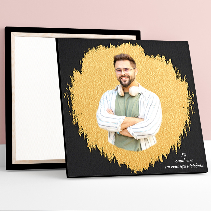Tablou canvas cu foiță de aur – model personalizat [4]