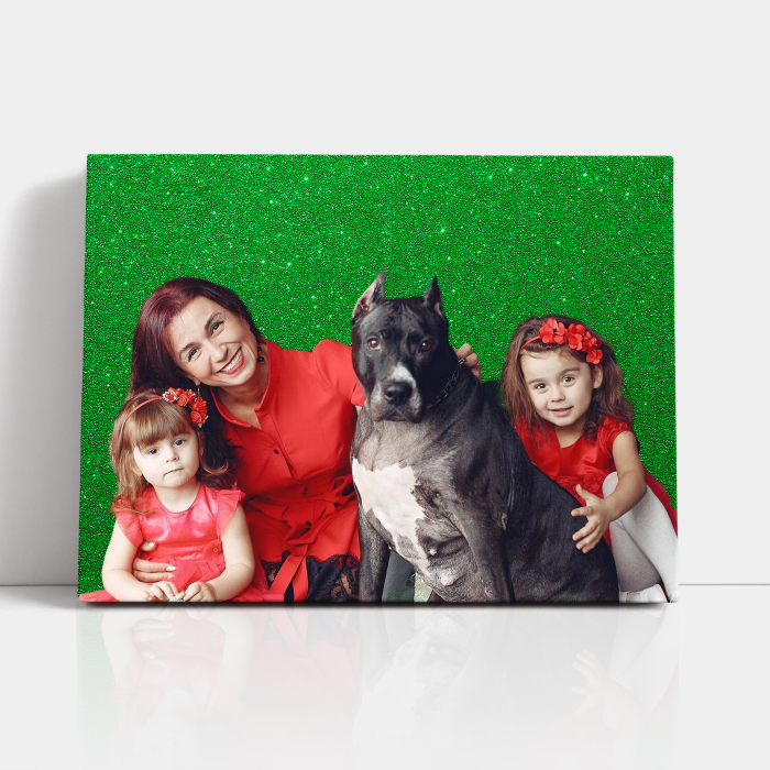 Tablou canvas personalizat cu fundal sclipici – decor modern și cadou unic [5]