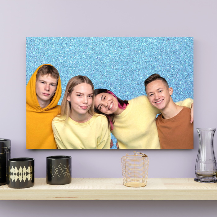 Tablou canvas personalizat cu fundal sclipici – decor modern și cadou unic [6]