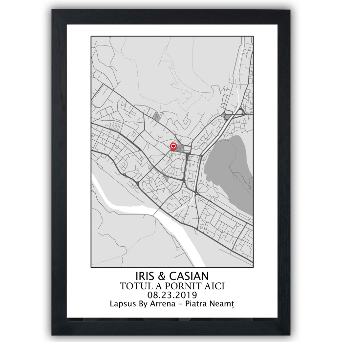 Harta Primei Întâlniri – Tablou Personalizat [3]