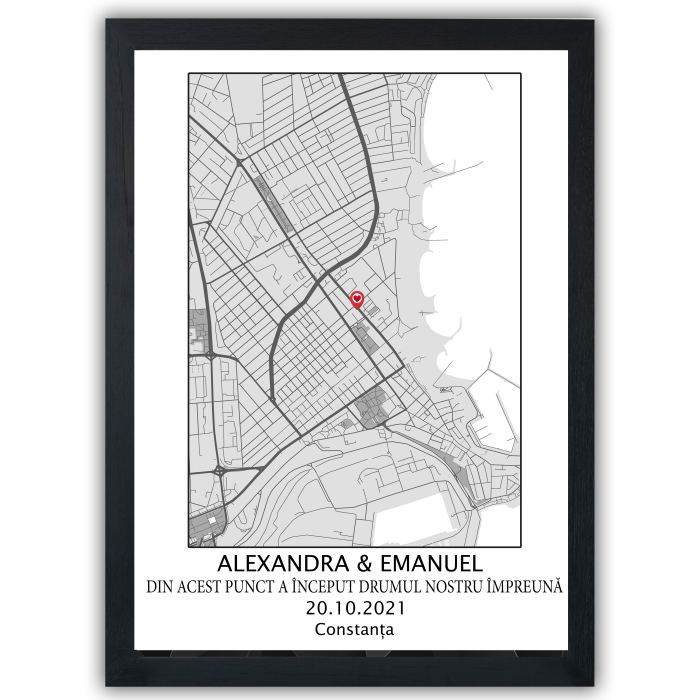 Harta Primei Întâlniri – Tablou Personalizat [2]