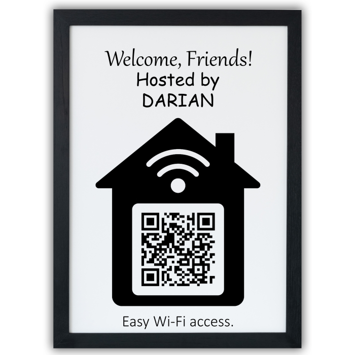 Tablou parolă Wi-Fi – Acces Rapid prin QR [1]