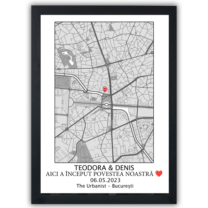 Harta Primei Întâlniri – Tablou Personalizat [1]