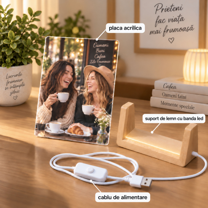 Lampă LED cu Poza Ta 10x14 cm [2]