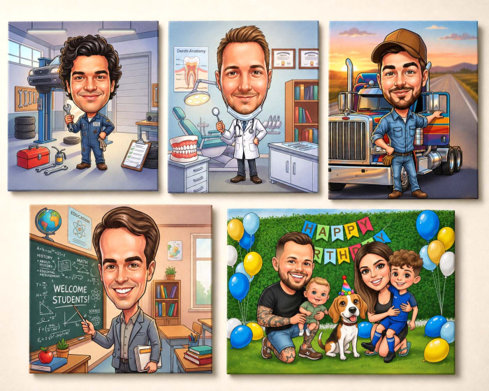 Tablou Canvas Caricatura Personalizata Dupa Poza [6]