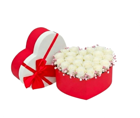 Aranjament Floral în Cutie Inimă – Trandafiri de Săpun [2]