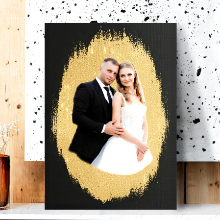 Tablou canvas cu foiță de aur – model personalizat [2]