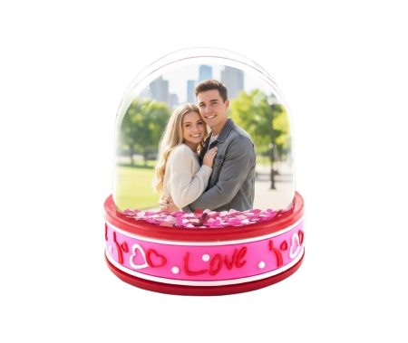 Cadouri Personalizate - Glob de Birou Personalizat – LED cu Fotografie