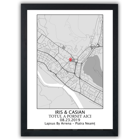 Harta Primei Întâlniri – Tablou Personalizat [2]