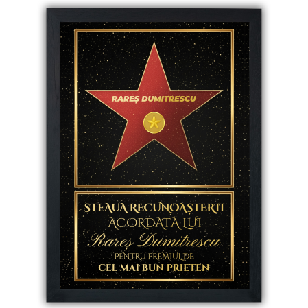Tablouri Personalizate - Steaua Recunoștinței – Hollywood Walk of Fame