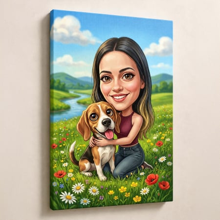 Tablouri Personalizate - Tablou Canvas Caricatura Personalizata Dupa Poza