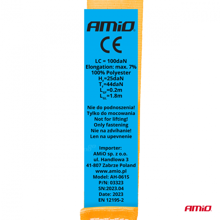Set 2 x Chingi de asigurare marfa cu retractare automata, 200kg, dimensiune 18mm x 2m, model S-TYPE [6]