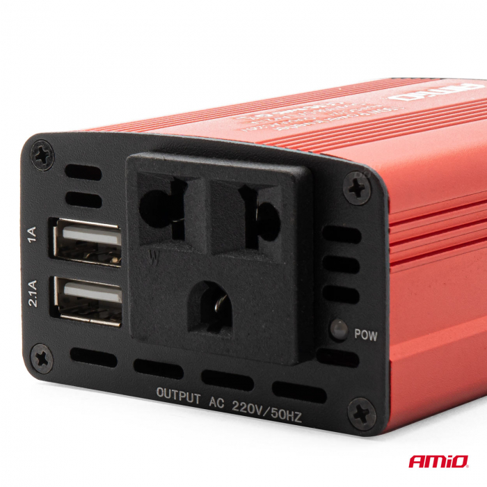 Convertor de tensiune 12V -> 230V, 150W/300W, 2 x USB 5V [2]
