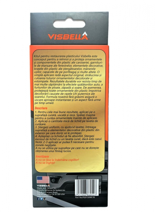 Kit restaurare, lustruire si intretinere elemente din plastic, Visbella [3]