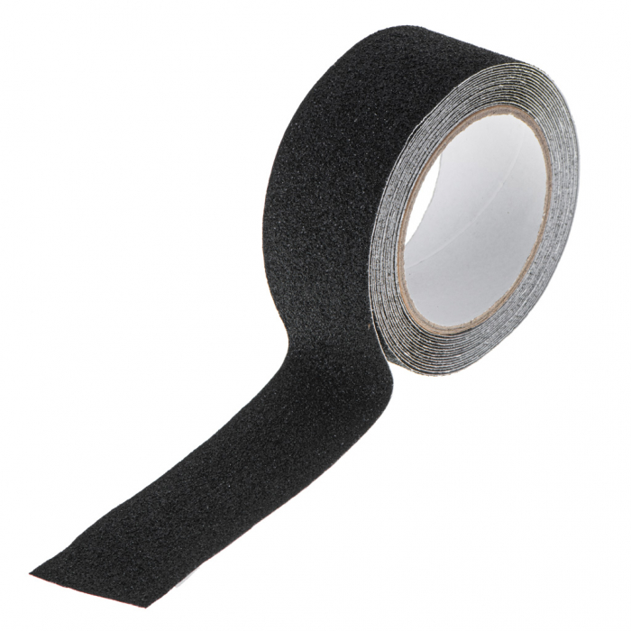Banda de protectie Anti-Alunecare, autoadeziva, culoare Negru, dimensiune 5m x 2,5cm [2]