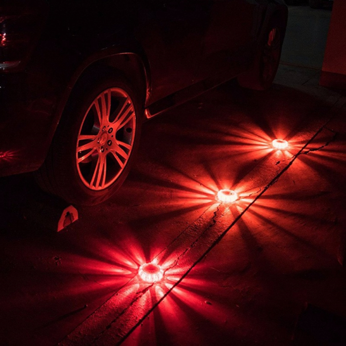 Lampa LED de urgenta pentru siguranta rutiera cu baza magnetica si functie de lanterna [7]