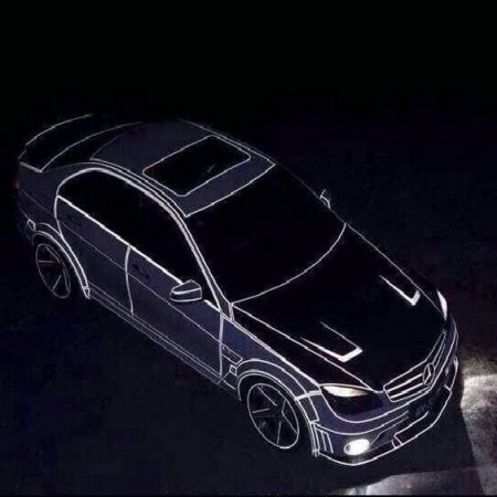 2 x Sticker Reflectorizant "OUTLINE DECO", culoare ARGINTIU, dimensiune 1cm x 8m [2]