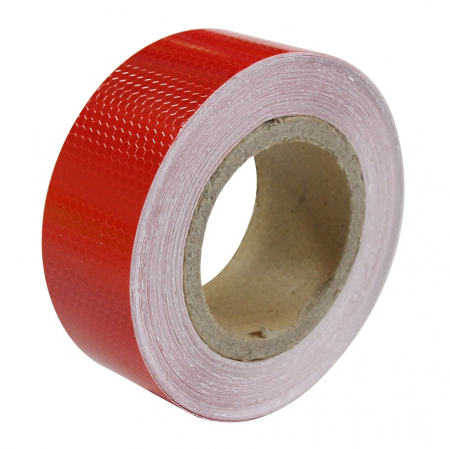 Avertizare si Siguranta - Banda reflectorizanta adeziva tip fagure - ROSIE (rola 5cm x 25m)