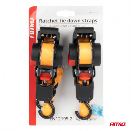 Set 2 x Chingi de asigurare marfa cu retractare automata, 200kg, dimensiune 18mm x 2m, model S-TYPE [6]