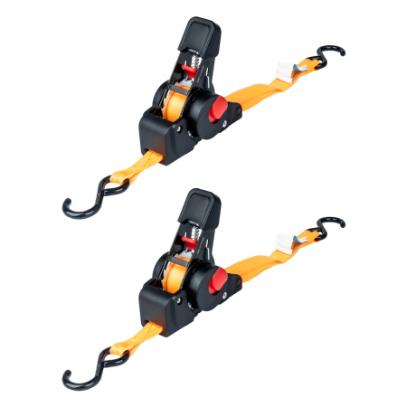 Asigurare Marfa - Set 2 x Chingi de asigurare marfa cu retractare automata, 200kg, dimensiune 18mm x 2m, model S-TYPE