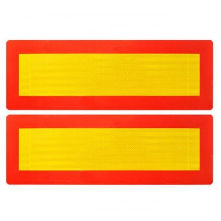 Avertizare si Siguranta - Set placute reflectorizante/sticker  pentru camioane "VEHICUL LUNG" 10x30 cm