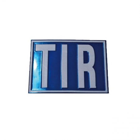Avertizare si Siguranta - Placuta metalica TIR din otel reliefat