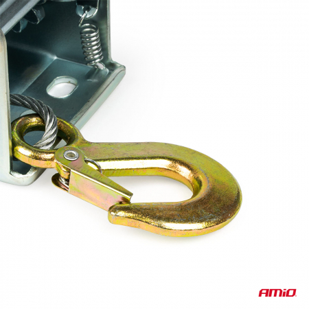 Troliu Manual cu manivela si blocaj, capacitate 450kg, cablu metalic lungime 5m [1]