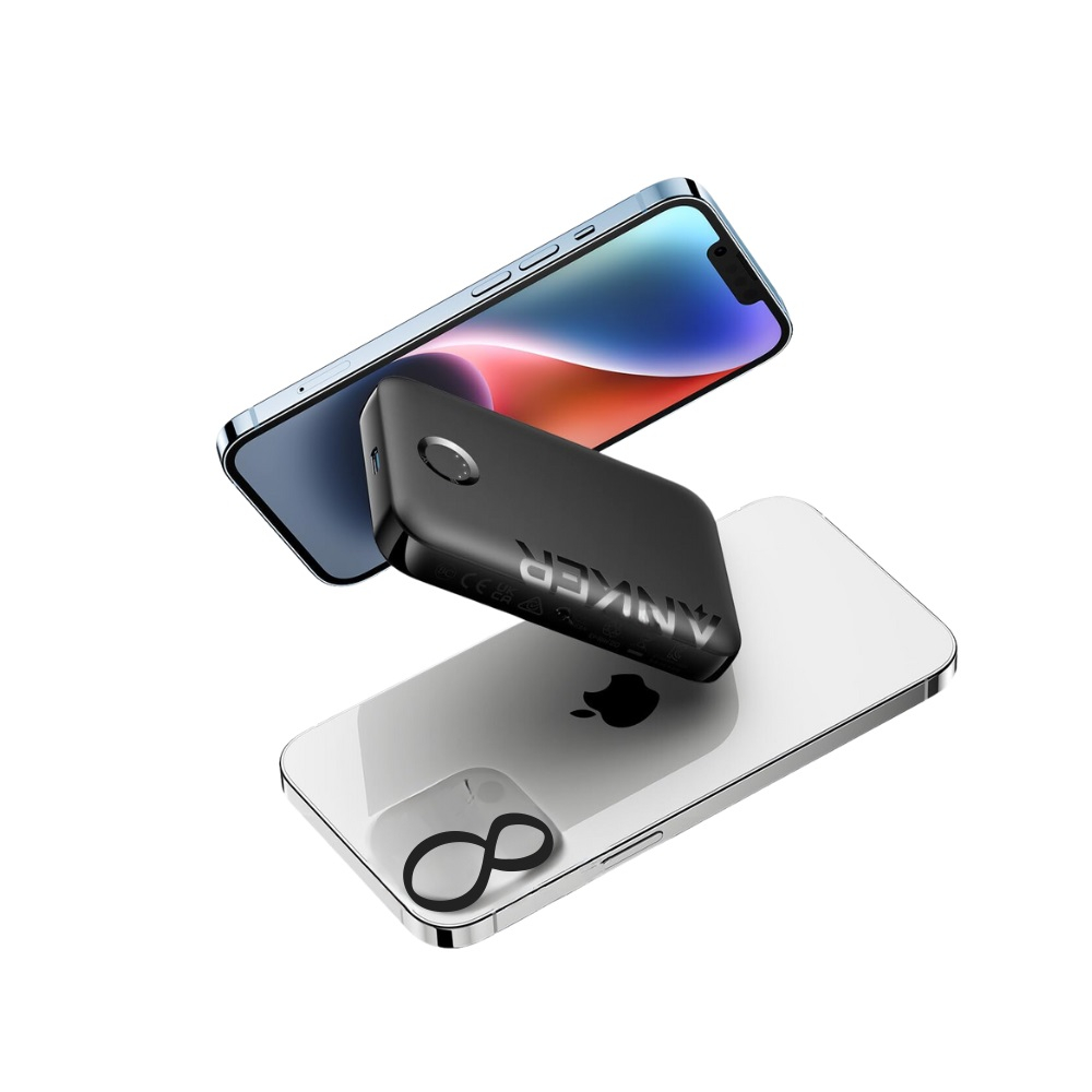 Baterie Externa Wireless Anker 322 MagGo, 5000mAh, 12W, 1 x QI - 1 x USB-C, Neagra A1618G11 [5]