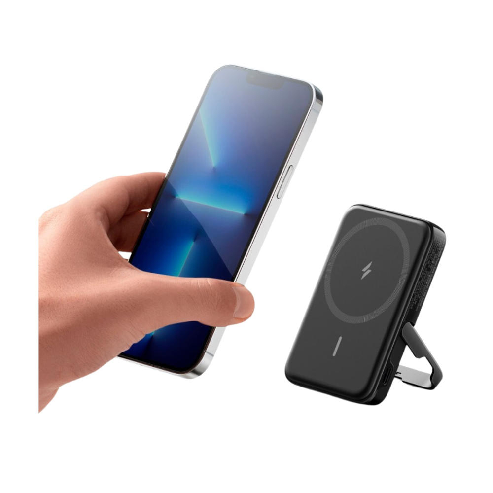 Baterie Externa Wireless Anker 322 MagGo, 5000mAh, 12W, 1 x QI - 1 x USB-C, Neagra A1618G11 [3]