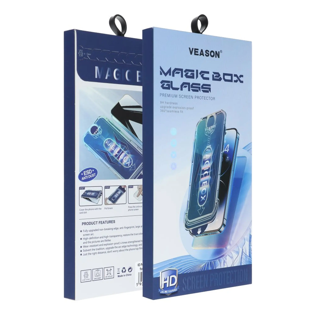 Folie Sticla 6D Pro Easy Install cu Aplicator Magic Box Pentru Iphone [4]