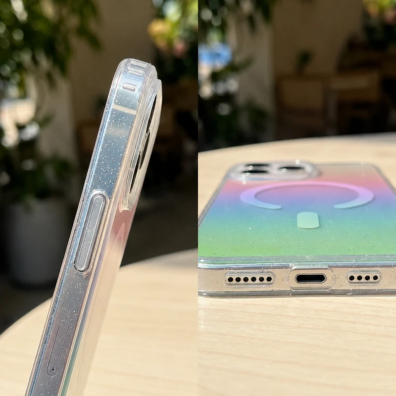 Husa Pentru Iphone MagSafe Degraded multicolored glitter [6]