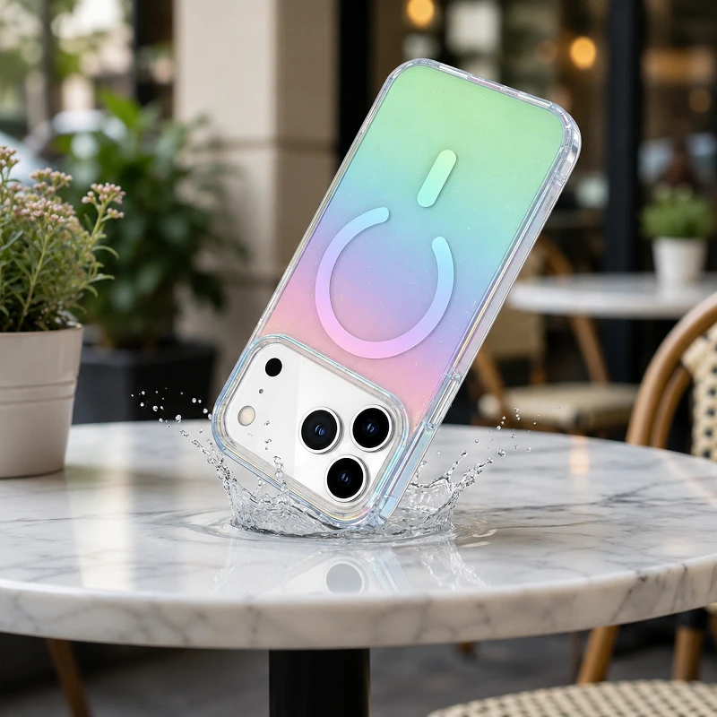 Husa Pentru Iphone MagSafe Degraded multicolored glitter [5]