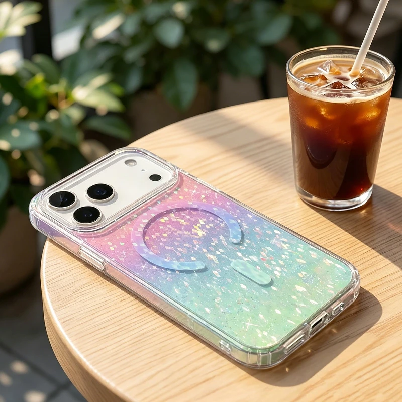 Husa pentru Iphone Magsafe Holographic Diamond Effect [2]