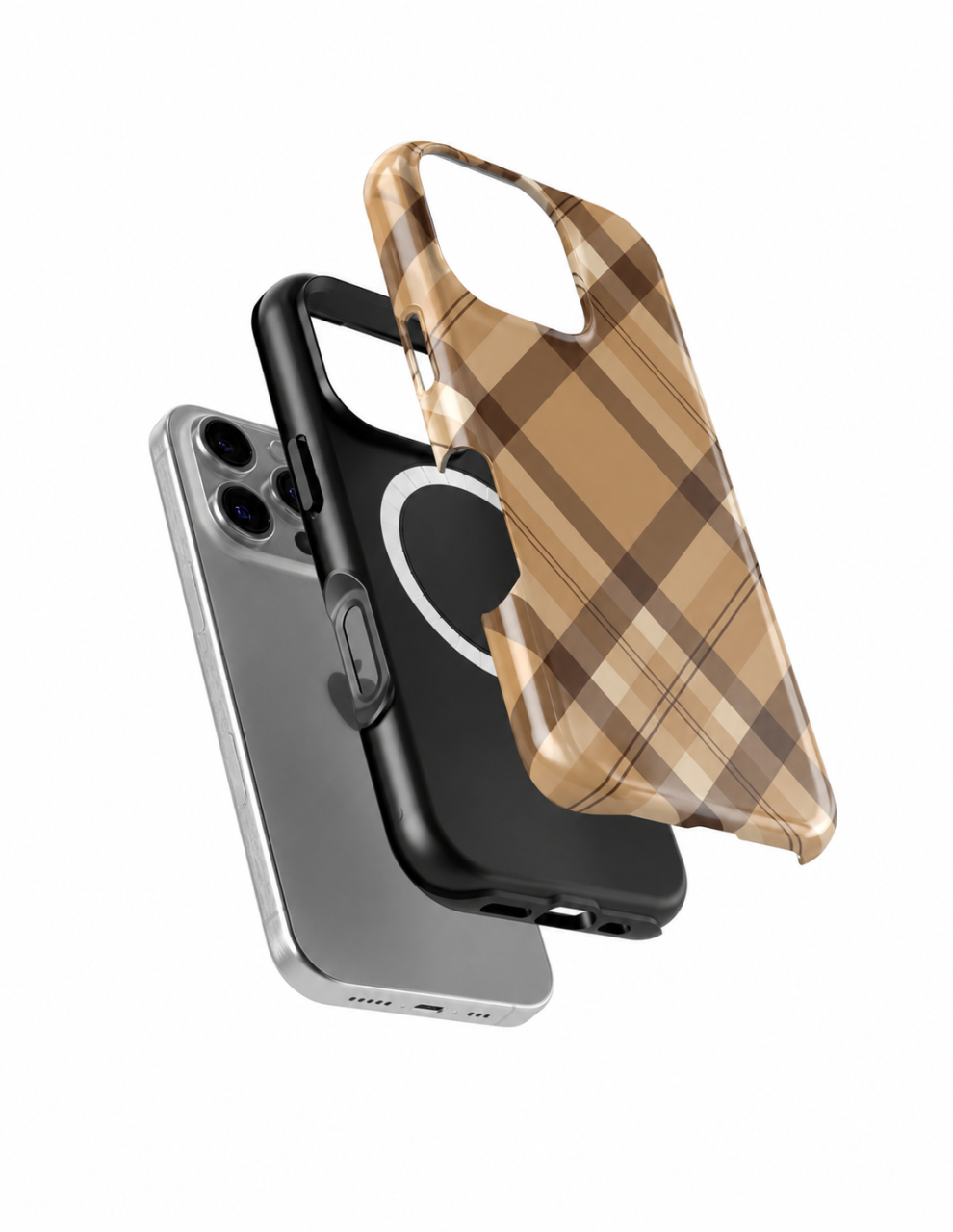 Husa Telefon TagOne Double Armor Magsafe Caramel Check [3]