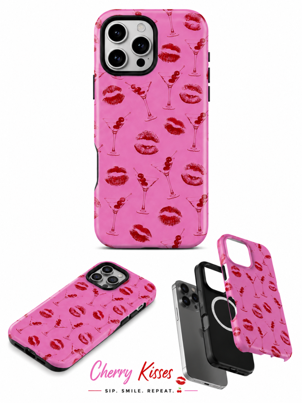 Husă Telefon TagOne Cherry Kiss | Glossy Premium Case [4]
