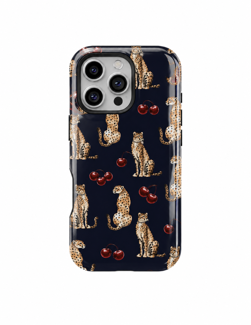 Husă TagOne Cherry Cheetah – Design Elegant cu Gheparzi și Cireșe [2]