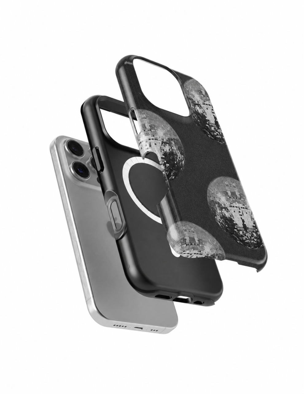 Husa TagOne Double Armor Pentru Iphone Magsafe Disco Noir [3]