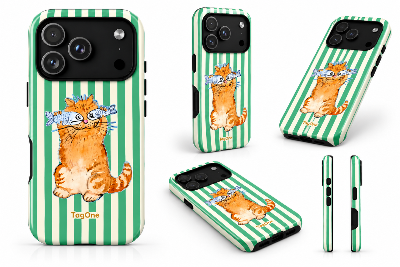 Husa Telefon TagOne Double Armor Magsafe Fishy Cat [2]
