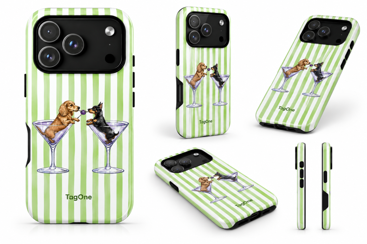 Husa Telefon TagOne Double Armor Magsafe Martini Dogs [2]