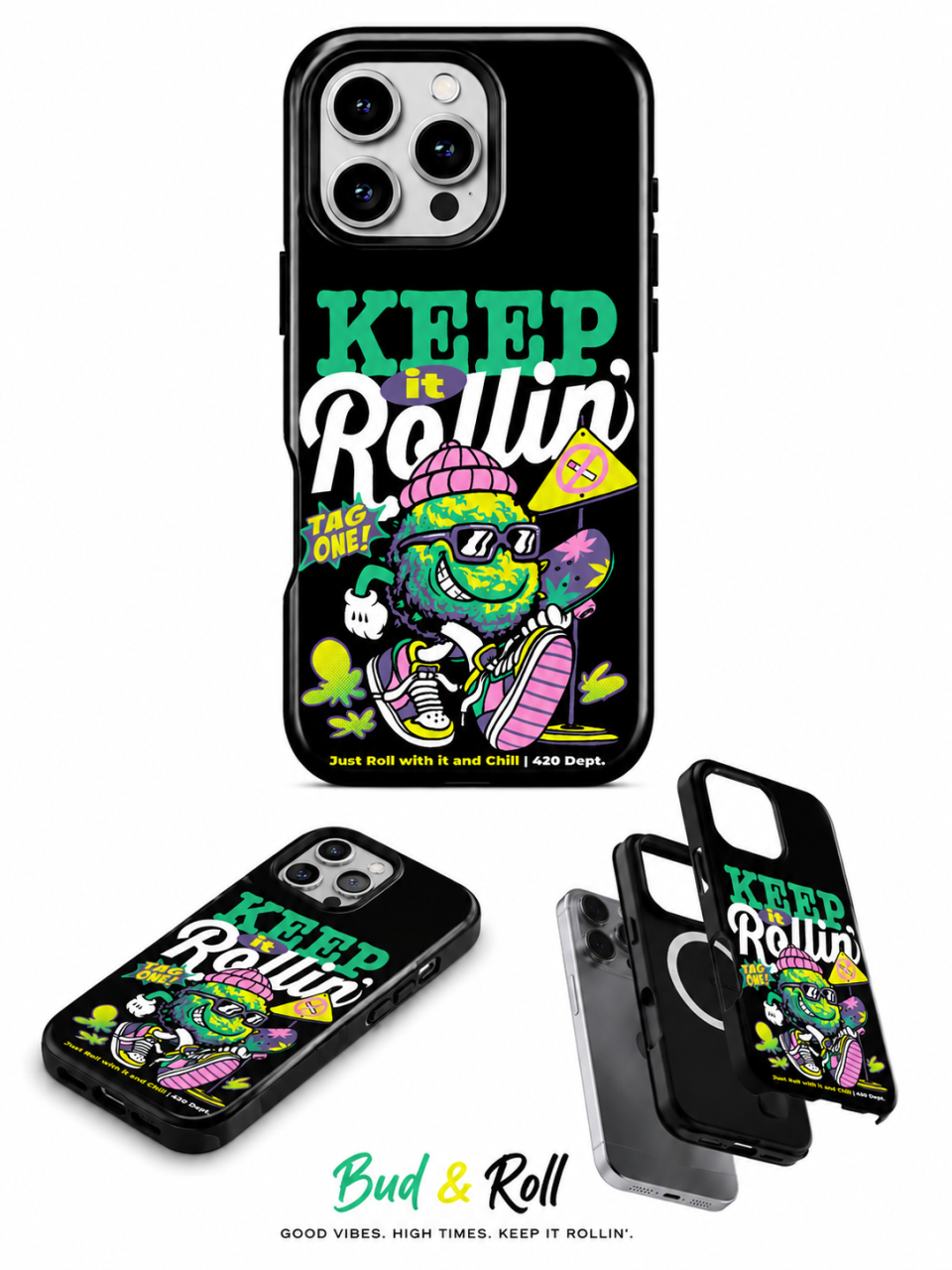 Husă TagOne Keep It Rollin' – Design Street Art Premium pentru Telefon [3]