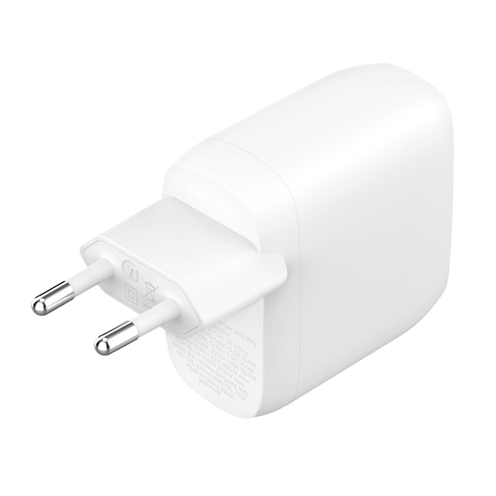 Incarcator BELKIN 60W USB-C DUAL WALL CHARGER, PD 2X 30W, WHT [3]