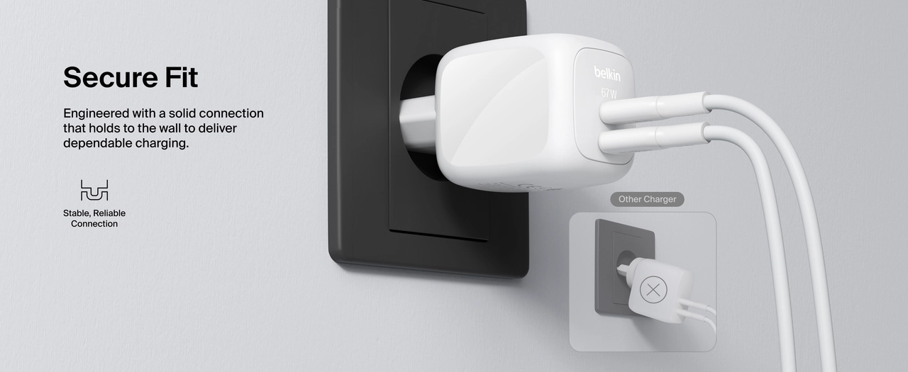 Incarcator BELKIN 67w Dual USB-C PD cu PPS, Alb [5]